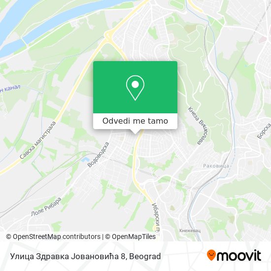 Улица Здравка Јовановића 8 mapa