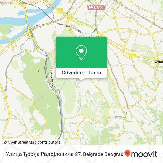 Улица Ђорђа Радојловића 27 mapa