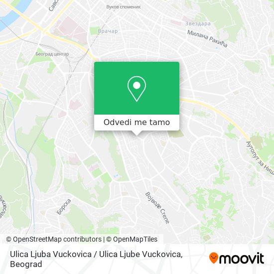 Ulica Ljuba Vuckovica / Ulica Ljube Vuckovica mapa