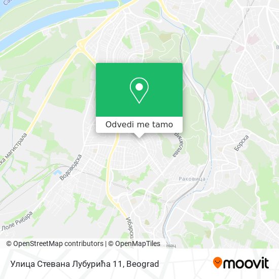 Улица Стевана Лубурића 11 mapa