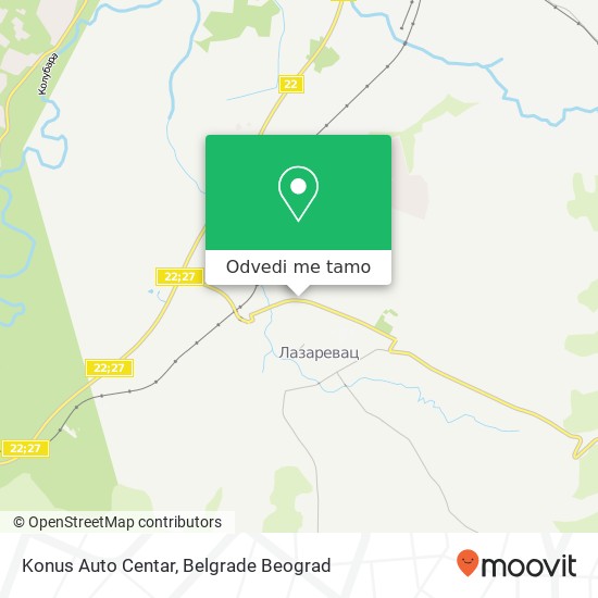 Konus Auto Centar mapa