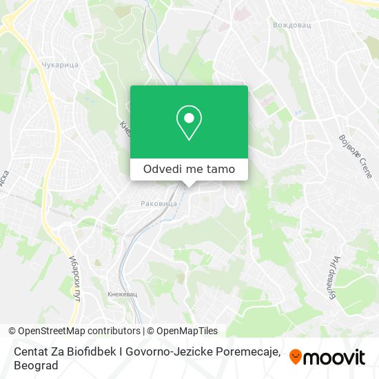 Centat Za Biofidbek I Govorno-Jezicke Poremecaje mapa