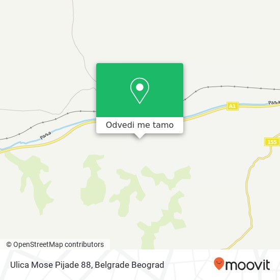 Ulica Mose Pijade 88 mapa