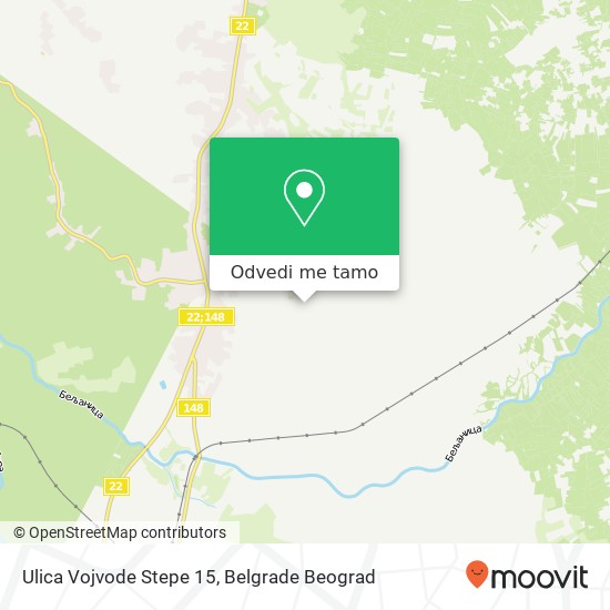 Ulica Vojvode Stepe 15 mapa