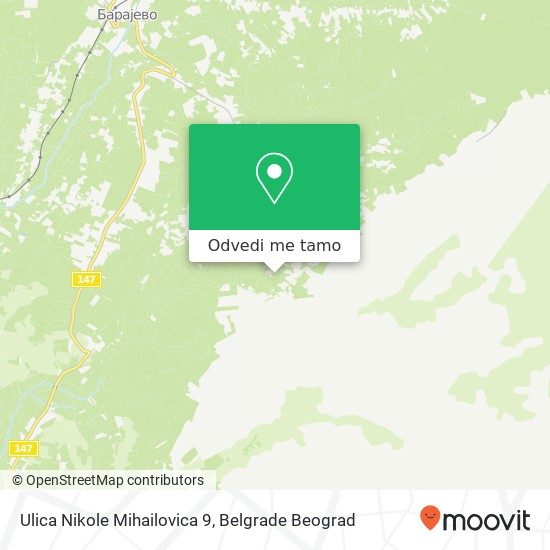 Ulica Nikole Mihailovica 9 mapa