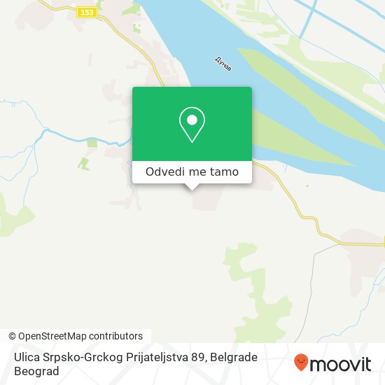 Ulica Srpsko-Grckog Prijateljstva 89 mapa