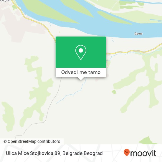 Ulica Mice Stojkovica 89 mapa