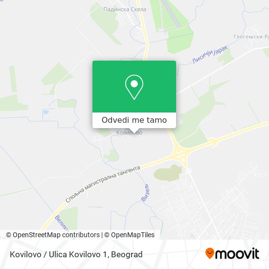 Kovilovo / Ulica Kovilovo 1 mapa