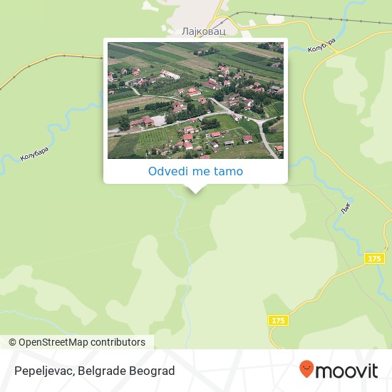 Pepeljevac mapa