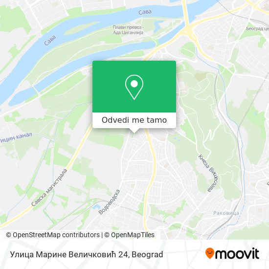 Улица Марине Величковић 24 mapa