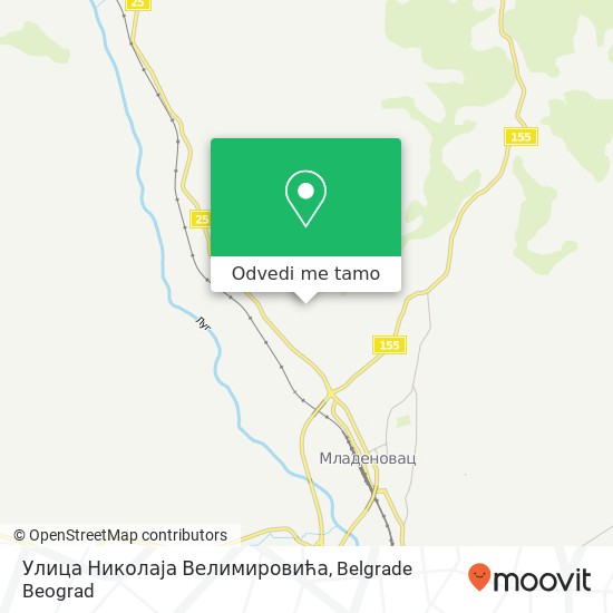 Улица Николаја Велимировића mapa