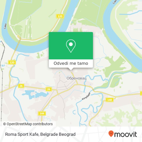 Roma Sport Kafe mapa