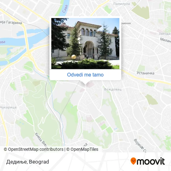 Дедиње mapa