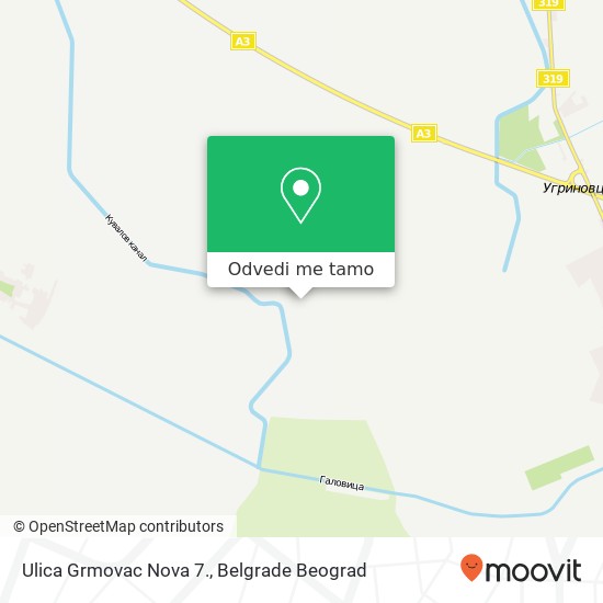 Ulica Grmovac Nova 7. mapa