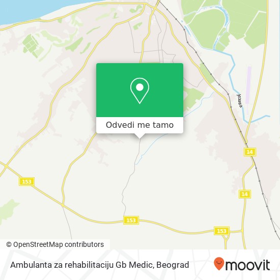 Ambulanta za rehabilitaciju Gb Medic mapa