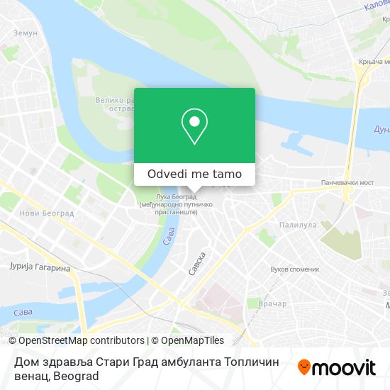 Дом здравља Стари Град амбуланта Топличин венац mapa