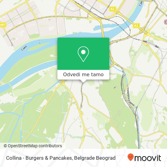 Collina - Burgers & Pancakes mapa