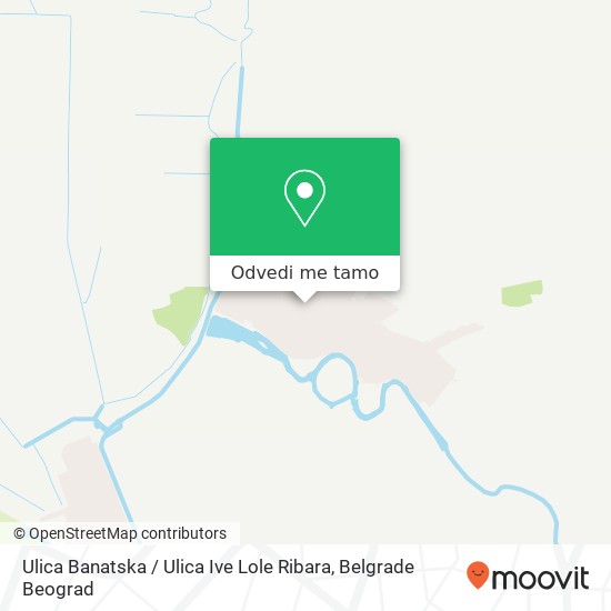 Ulica Banatska / Ulica Ive Lole Ribara mapa