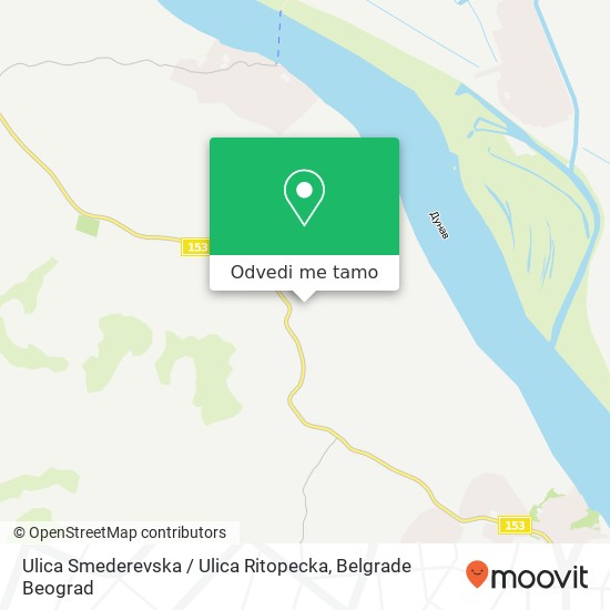 Ulica Smederevska / Ulica Ritopecka mapa