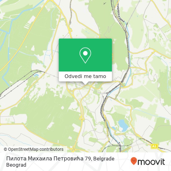 Пилота Михаила Петровића 79 mapa