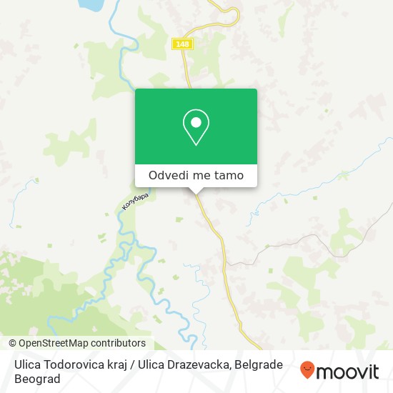 Ulica Todorovica kraj / Ulica Drazevacka mapa