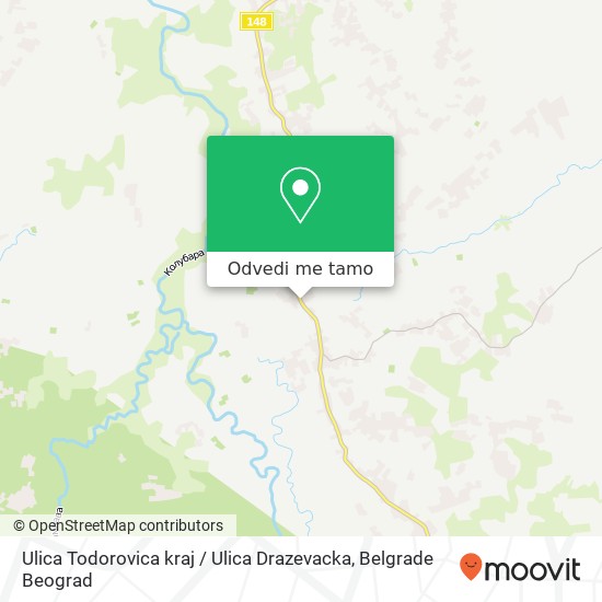 Ulica Todorovica kraj / Ulica Drazevacka mapa