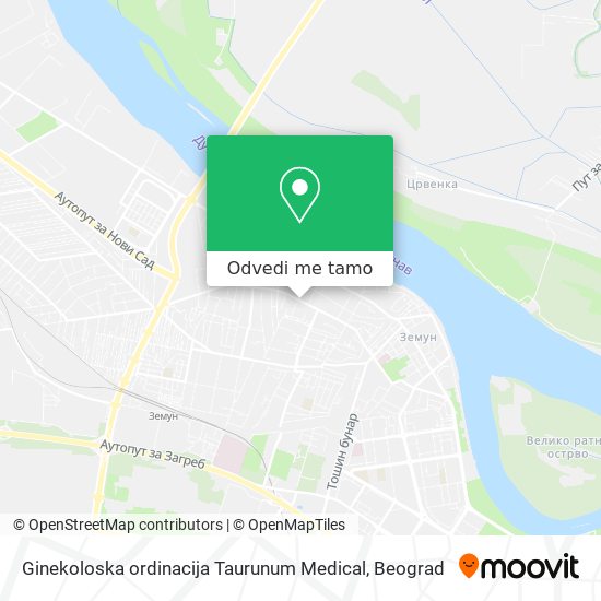 Ginekoloska ordinacija Taurunum Medical mapa