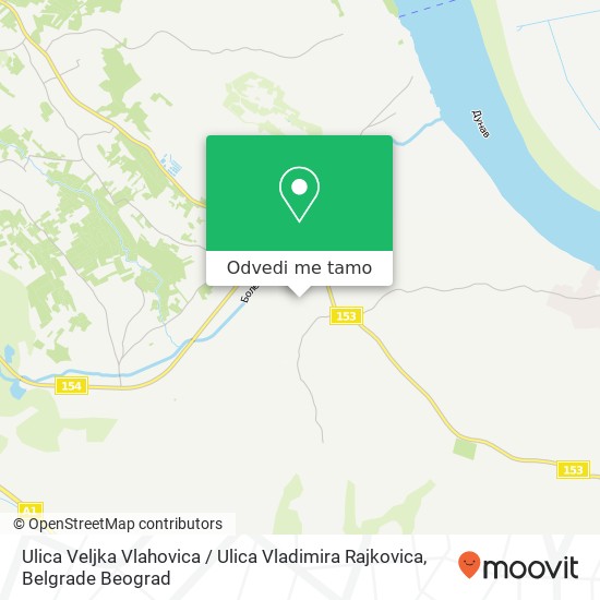 Ulica Veljka Vlahovica / Ulica Vladimira Rajkovica mapa