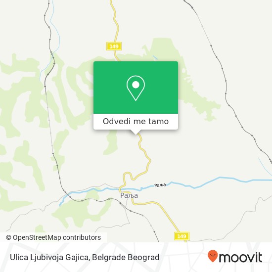 Ulica Ljubivoja Gajica mapa