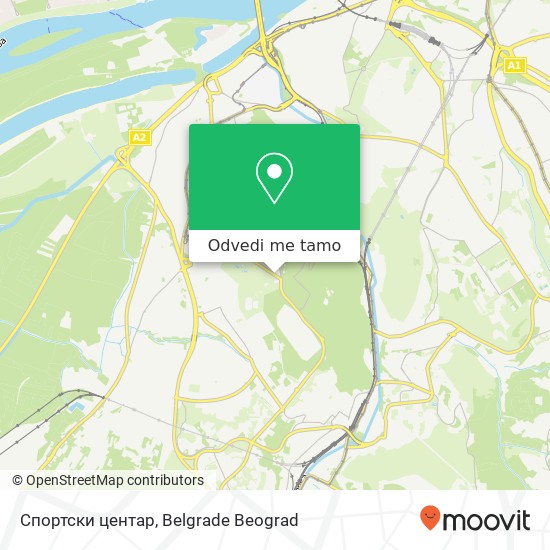 Спортски центар mapa