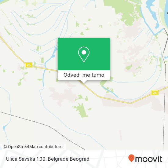 Ulica Savska 100 mapa