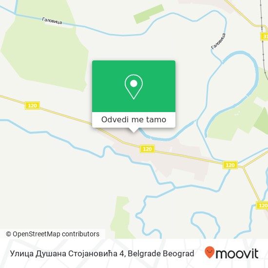 Улица Душана Стојановића 4 mapa