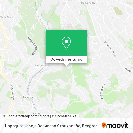 Народног хероја Велизара Станковића mapa