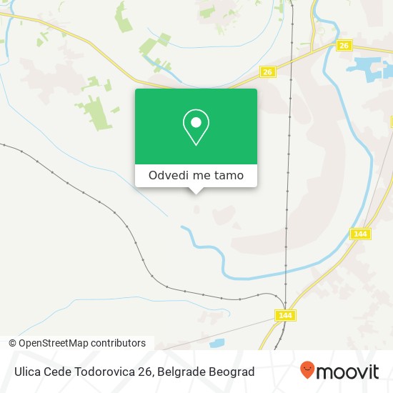 Ulica Cede Todorovica 26 mapa