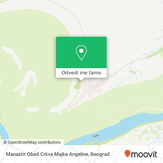 Manastir Obed Crkva Majke Angeline mapa