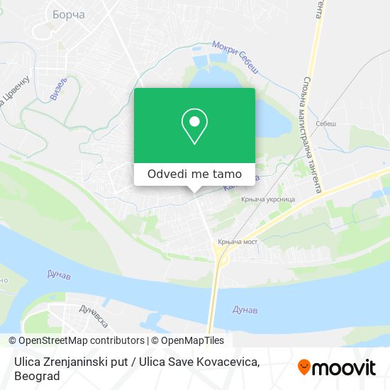 Ulica Zrenjaninski put / Ulica Save Kovacevica mapa