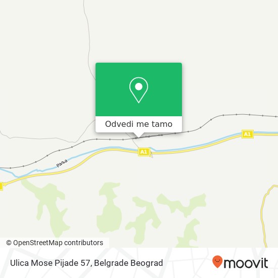 Ulica Mose Pijade 57 mapa