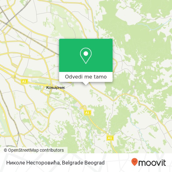 Николе Несторовића mapa