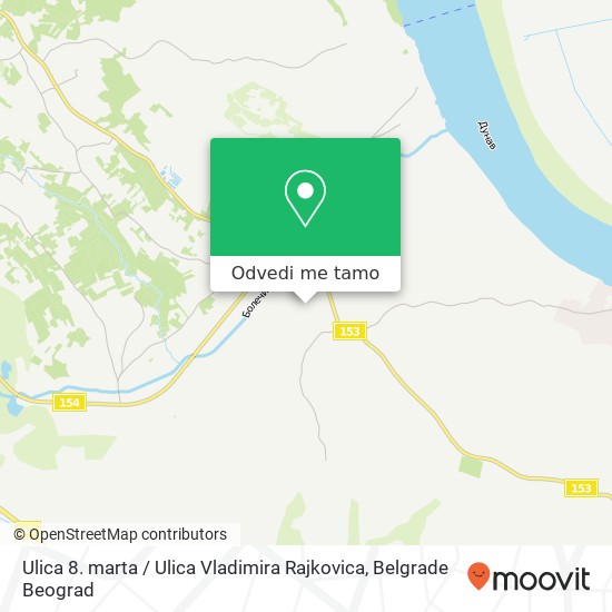 Ulica 8. marta / Ulica Vladimira Rajkovica mapa