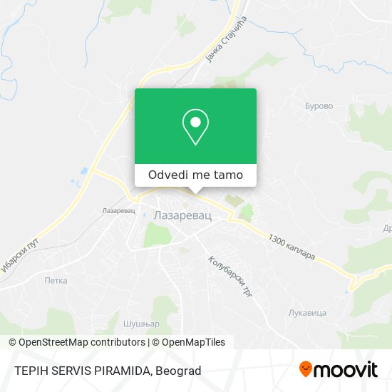 TEPIH SERVIS PIRAMIDA mapa