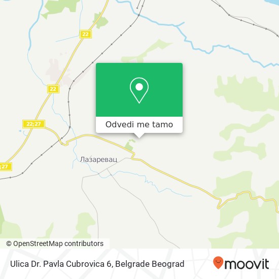 Ulica Dr. Pavla Cubrovica 6 mapa