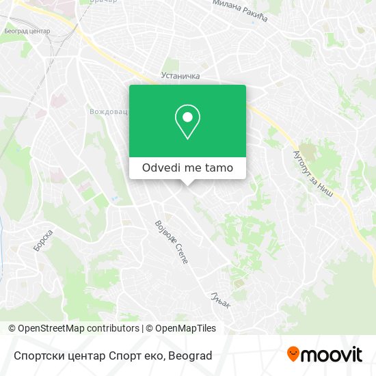 Спортски центар Спорт еко mapa