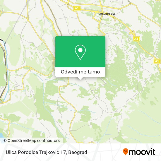 Ulica Porodice Trajkovic 17 mapa