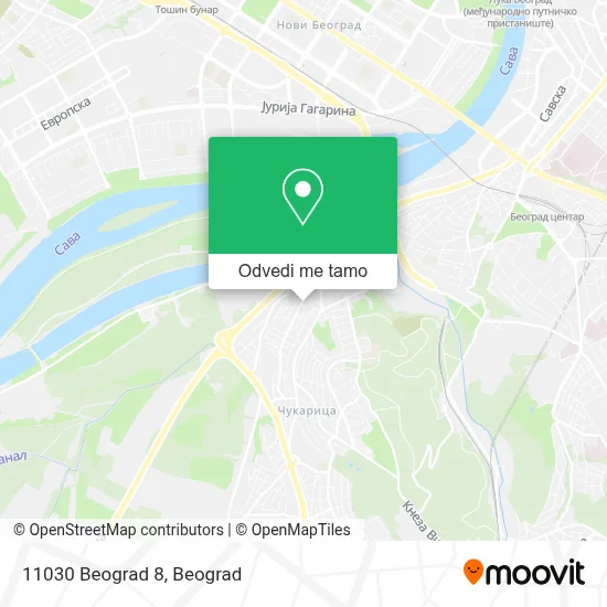 11030 Beograd 8 mapa