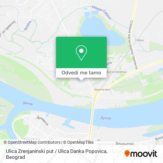 Ulica Zrenjaninski put / Ulica Danka Popovica mapa