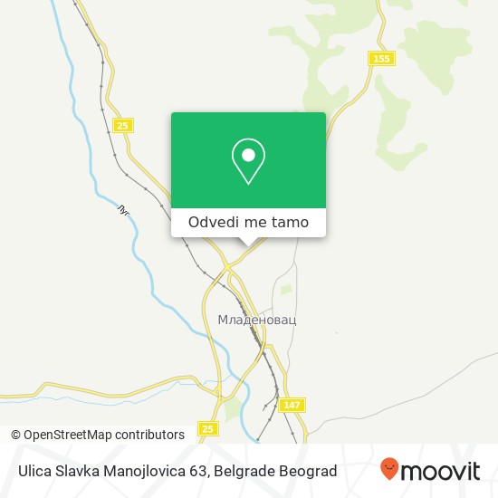 Ulica Slavka Manojlovica 63 mapa