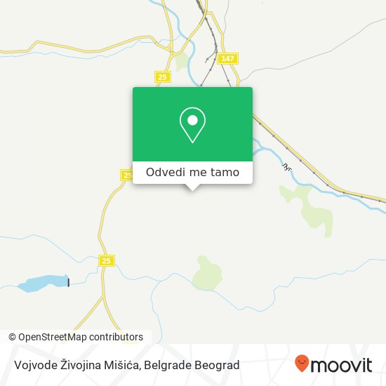 Vojvode Živojina Mišića mapa