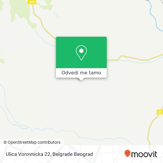 Ulica Vorovnicka 22 mapa