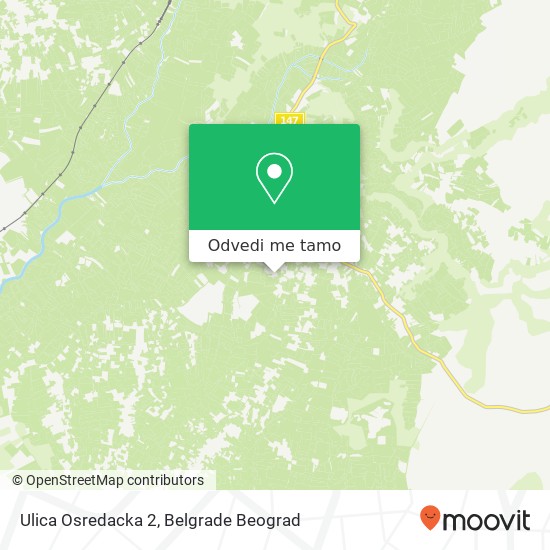 Ulica Osredacka 2 mapa