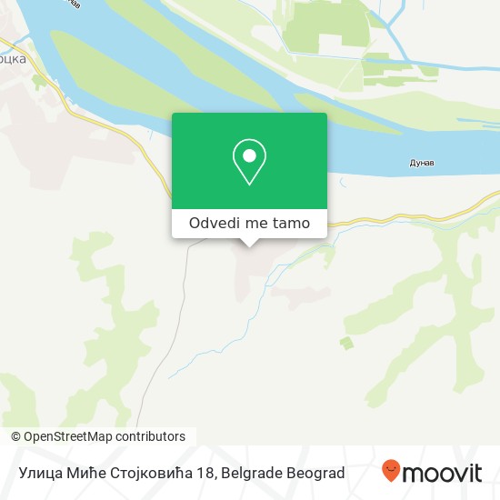 Улица Миће Стојковића 18 mapa